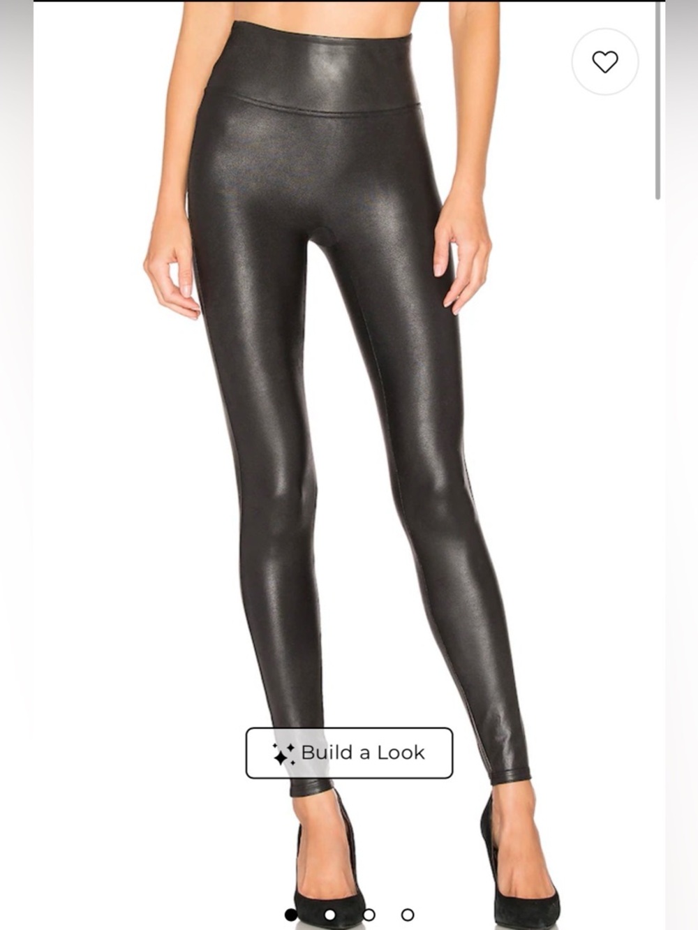 SPANX Faux Black Leggings with Red Logo Tag Whimsigoth, Athleisure